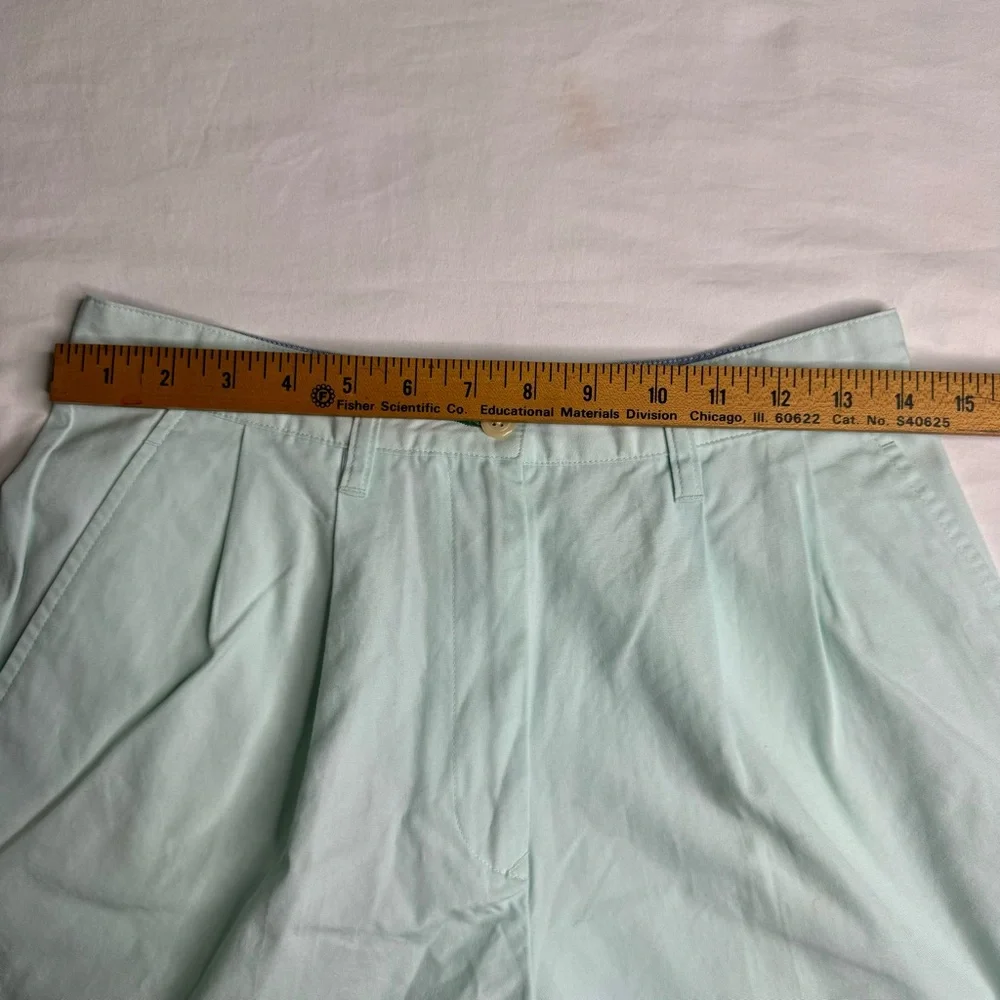 Tommy Hilfiger Mint Green High Waisted 4.5 Inch‎ Inseam Shorts Womens Size 8